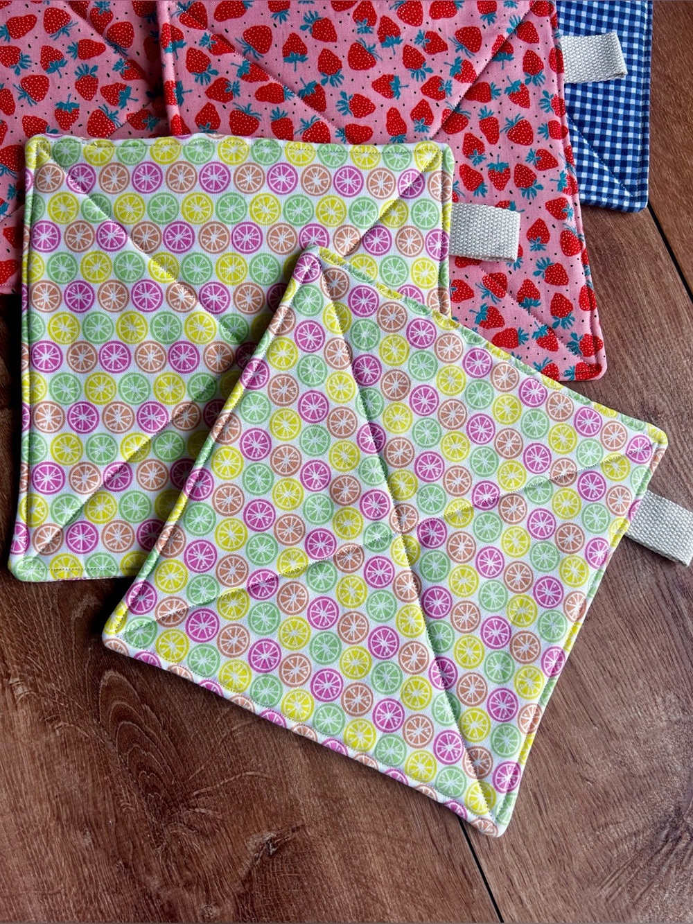 Potholder Set | Multicolored Slices